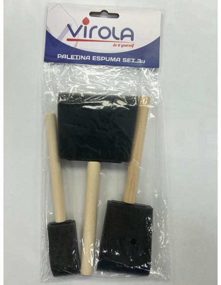 JUEGO BROCHA ESPUMA 3 UDS.