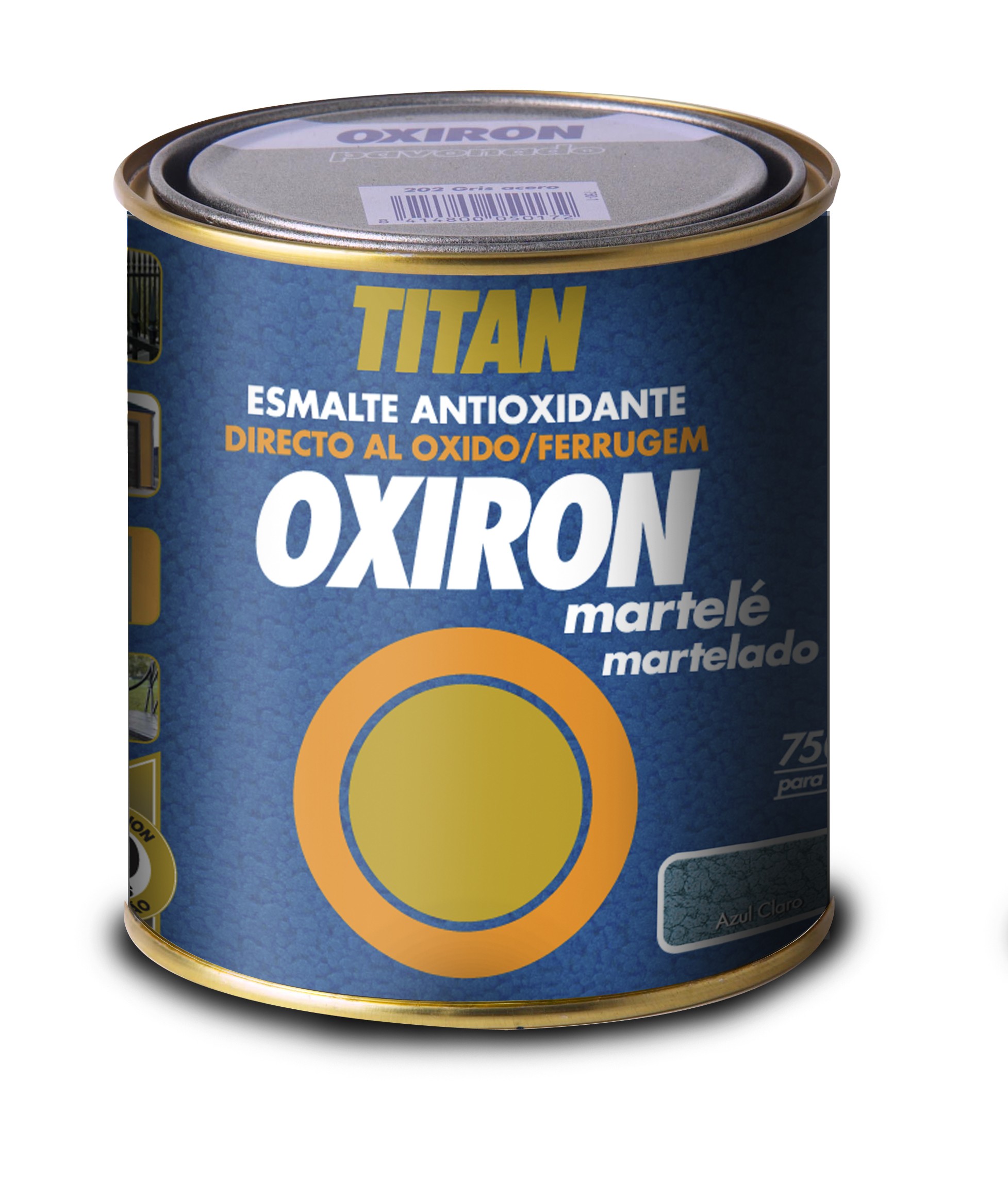 Oxiron Martele Esmalte Antioxido Metalico Martillado Titan