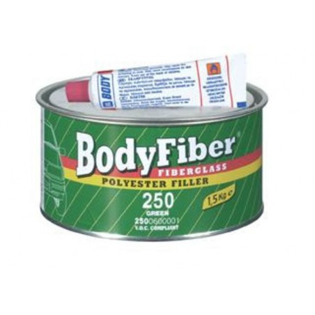 Masilla de Fibra de Vidrio - 250 Bodyfiber Fiberglass 2K Polyester Filler - Envase antiguo