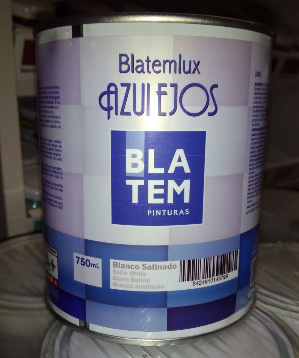 Pintura para azulejos BLATEMLUX, Esmalte, 750ml. Color azul marino. :  : Bricolaje y herramientas