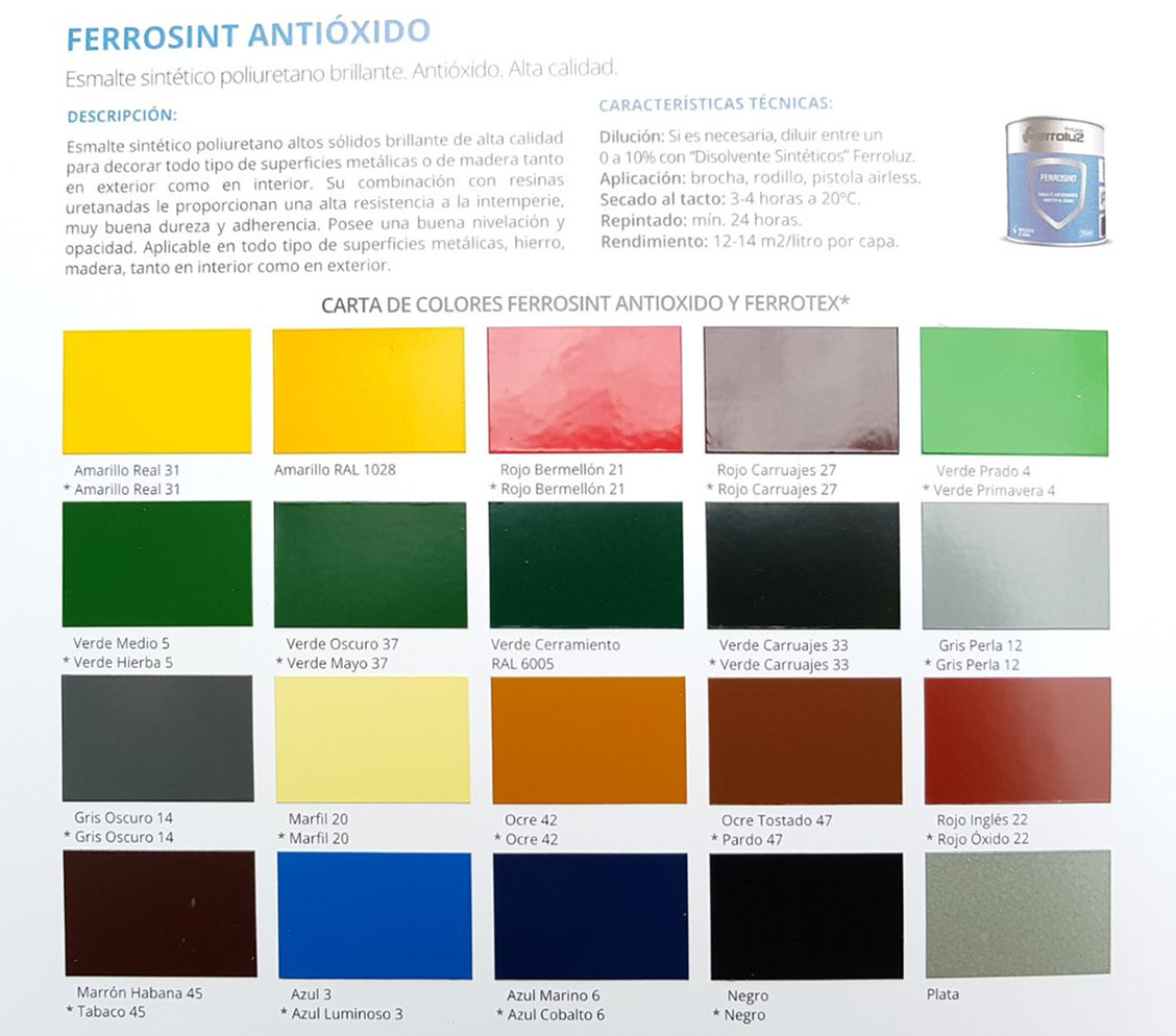 Esmalte Antioxidante Ferrosint - Pinturas Ydeco